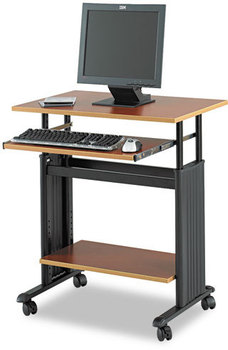 Safco® Muv™ 28" Adjustable-Height Desk 29.5" x 22" 29" to 34", Cherry/Black