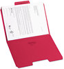 A Picture of product SMD-11983 Smead™ SuperTab® Colored File Folders 1/3-Cut Tabs: Assorted, Letter Size, 0.75" Expansion, 11-pt Stock, Red, 100/Box