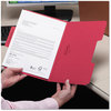 A Picture of product SMD-11983 Smead™ SuperTab® Colored File Folders 1/3-Cut Tabs: Assorted, Letter Size, 0.75" Expansion, 11-pt Stock, Red, 100/Box