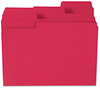 A Picture of product SMD-11983 Smead™ SuperTab® Colored File Folders 1/3-Cut Tabs: Assorted, Letter Size, 0.75" Expansion, 11-pt Stock, Red, 100/Box