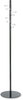 A Picture of product SAF-4191 Safco® Sprial Nail Head Coat Rack,  Eight Nail-Head Hooks, 15w x 15d x 67h, Black