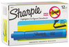 A Picture of product SAN-25010 Sharpie® Tank Style Highlighters,  Chisel Tip, Blue, Dozen