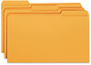 A Picture of product SMD-17534 Smead™ Reinforced Top Tab Colored File Folders 1/3-Cut Tabs: Assorted, Legal Size, 0.75" Expansion, Orange, 100/Box