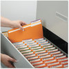 A Picture of product SMD-17534 Smead™ Reinforced Top Tab Colored File Folders 1/3-Cut Tabs: Assorted, Legal Size, 0.75" Expansion, Orange, 100/Box