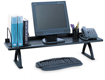 Safco® Desk Riser Value Mate 100 lb Capacity, 42 x 12.25 8.25, Black