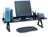 A Picture of product SAF-3603BL Safco® Desk Riser Value Mate 100 lb Capacity, 42 x 12.25 8.25, Black