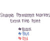 A Picture of product SAN-35002 Sharpie® Extra Fine Tip Permanent Marker,  Extra Fine Point, Red, Dozen