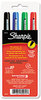 A Picture of product SAN-35002 Sharpie® Extra Fine Tip Permanent Marker,  Extra Fine Point, Red, Dozen