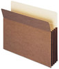 A Picture of product SMD-73380 Smead™ Redrope TUFF® Pocket Drop-Front File Pockets with Fully Lined Gussets 3.5" Expansion, Letter Size, 10/Box