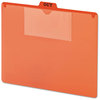 A Picture of product SMD-51920 Smead™ Poly Out Guide, Two-Pocket Style 1/5-Cut Top Tab, 8.5 x 11, Red, 50/Box