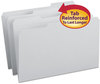 A Picture of product SMD-17334 Smead™ Reinforced Top Tab Colored File Folders 1/3-Cut Tabs: Assorted, Legal Size, 0.75" Expansion, Gray, 100/Box
