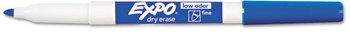 EXPO® Low-Odor Dry-Erase Marker,  Fine Point, Blue, Dozen