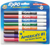 A Picture of product SAN-86601 EXPO® Low-Odor Dry-Erase Marker,  Fine Point, Assorted, 8/Set