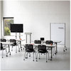 A Picture of product SAF-8511GR Safco® Impromptu® Whiteboard Collaboration Screen,  42w x 21 1/2d x 72h, Gray