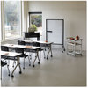 A Picture of product SAF-8511GR Safco® Impromptu® Whiteboard Collaboration Screen,  42w x 21 1/2d x 72h, Gray