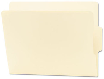 Smead™ Heavyweight Manila End Tab Folders 9" High Front, 1/3-Cut Tabs: Center, Letter Size, 0.75" Expansion, 100/Box