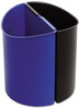 A Picture of product SAF-9927BB Safco® Desk-Side Recycling Receptacle, 3gal, Black and Blue