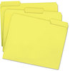 A Picture of product SMD-12943 Smead™ Colored File Folders 1/3-Cut Tabs: Assorted, Letter Size, 0.75" Expansion, Yellow, 100/Box