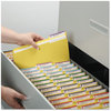 A Picture of product SMD-12943 Smead™ Colored File Folders 1/3-Cut Tabs: Assorted, Letter Size, 0.75" Expansion, Yellow, 100/Box