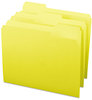 A Picture of product SMD-12943 Smead™ Colored File Folders 1/3-Cut Tabs: Assorted, Letter Size, 0.75" Expansion, Yellow, 100/Box