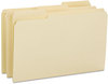 A Picture of product SMD-15434 Smead™ Reinforced Tab Manila File Folder Folders, 1/3-Cut Tabs: Assorted, Legal Size, 0.75" Expansion, 14-pt 100/Box