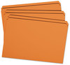 A Picture of product SMD-17510 Smead™ Reinforced Top Tab Colored File Folders Straight Tabs, Legal Size, 0.75" Expansion, Orange, 100/Box