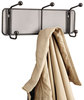 A Picture of product SAF-6402BL Safco® Onyx™ Mesh Wall Racks 3 Hook, 14.75w x 3d 5.5h, Black