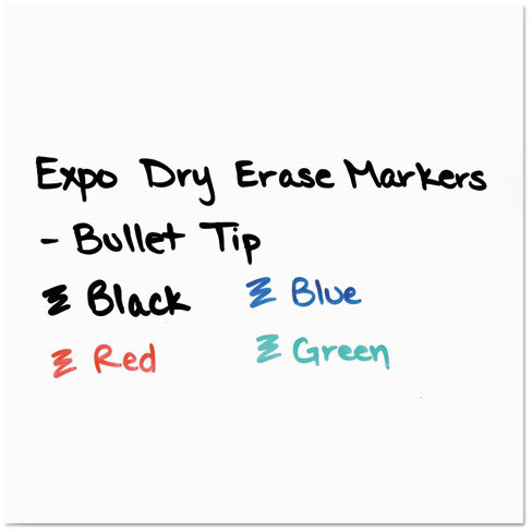 Expo Low Odor Dry Erase Marker Bullet Tip Red Dozen