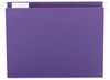 A Picture of product SMD-64072 Smead™ Colored Hanging File Folders with 1/5 Cut Tabs Letter Size, 1/5-Cut Purple, 25/Box