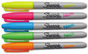 A Picture of product SAN-1860443 Sharpie® Neon Permanent Markers,  Assorted, 5/Pack