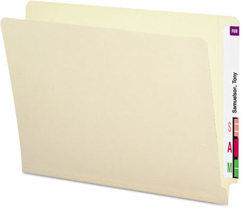 Smead™ Shelf-Master® Heavyweight Manila End Tab Folders Straight Tabs, Letter Size, 0.75" Expansion, 50/Box