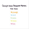 A Picture of product SAN-1860443 Sharpie® Neon Permanent Markers,  Assorted, 5/Pack