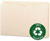 A Picture of product SMD-75607 Smead™ 100% Recycled Top Tab File Jackets Straight Legal Size, Manila, 50/Box