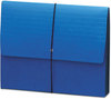 A Picture of product SMD-71122 Smead™ Extra-Wide Expanding Wallets with Elastic Cord 5.25" Expansion, 1 Section, Closure, Letter Size, Navy Blue