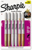 A Picture of product SAN-39109PP Sharpie® Metallic Permanent Marker,  Metallic Silver, 4/Pack