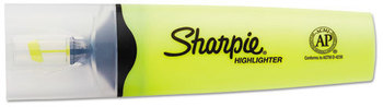 Sharpie® Clearview Highlighters, Blade Tips. Fluorescent Yellow. 12 count.