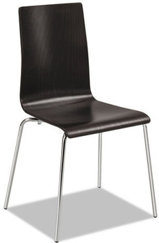 Safco® Bosk Stack Chair,  Espresso, 2/Carton