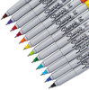 A Picture of product SAN-37172 Sharpie® Ultra Fine Tip Permanent Marker,  Ultra Fine Point, Assorted, 12/Set
