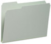 A Picture of product SMD-13230 Smead™ Expanding Recycled Heavy Pressboard Folders 1/3-Cut Tabs: Assorted, Letter Size, 1" Expansion, Gray-Green, 25/Box