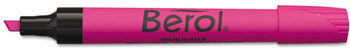 Berol 4009® Chisel Tip Highlighter,  Chisel Tip, Pink, Dozen