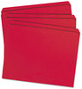 A Picture of product SMD-12710 Smead™ Reinforced Top Tab Colored File Folders Straight Tabs, Letter Size, 0.75" Expansion, Red, 100/Box