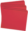 A Picture of product SMD-12710 Smead™ Reinforced Top Tab Colored File Folders Straight Tabs, Letter Size, 0.75" Expansion, Red, 100/Box