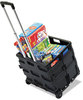 A Picture of product SAF-4054BL Safco® 1.2 Cu. Ft. Capacity Stow-Away® Crate,  16-1/2 x 14-1/2 x 39, Black