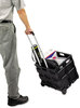 A Picture of product SAF-4054BL Safco® 1.2 Cu. Ft. Capacity Stow-Away® Crate,  16-1/2 x 14-1/2 x 39, Black
