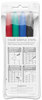 A Picture of product SAN-16074 EXPO® Vis-à-Vis® Wet Erase Marker,  Fine Point, Asstd., 4/Set