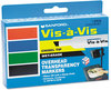 A Picture of product SAN-1574 EXPO® Vis-à-Vis® Wet Erase Marker,  Chisel Point, Assorted, 4/Set
