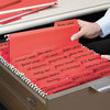 A Picture of product SMD-64096 Smead™ FasTab® Hanging Folders Letter Size, 1/3-Cut Tabs, Red, 20/Box