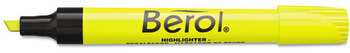 Berol 4009® Chisel Tip Highlighter,  Chisel Tip, Fluorescent Yellow, Dozen