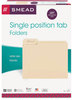 A Picture of product SMD-10331 Smead™ Manila File Folders 1/3-Cut Tabs: Left Position, Letter Size, 0.75" Expansion, 100/Box