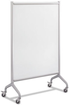 Safco® Rumba™ Whiteboard Collaboration Screen Full Panel 36w x 16d 54h, White/Gray